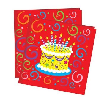 Салфетка Пати Бум Торт яркий 33х33 см 12 шт