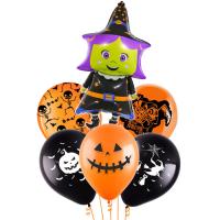 Букет Маленькая ведьмочка Фигура фольга 1шт+шары латекс с рис 5шт с гелием+обработка+грузик Букет Маленькая ведьмочка Фигура фольга 1шт+шары латекс с рис 5шт с гелием+обработка+грузик