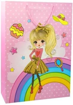К Пакет ламинат Принцесски 3D 26*10*32 см рис микс 1 шт