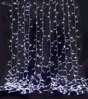 Световой Дождь ш2 м в3 м нить силикон LED800 л 8 р белый 1 шт