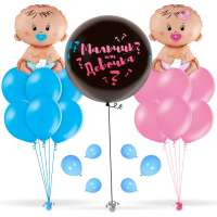 Сет из воздушных шаров Гендер Пати Малыш Мальчик или Девочка (с шариками) 15 шт 
