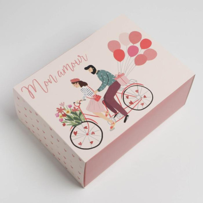 Коробка складная Любовь 25*18*10 см 1 шт