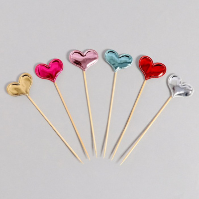 Шпажки Сердечки 15 см 24 шт