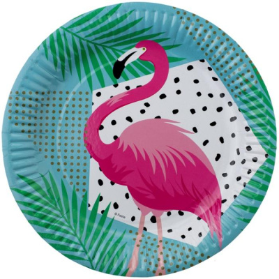 Тарелка Веселая Затея Фламинго 23 см 6 шт Тарелка Веселая Затея Фламинго 23 см 6 шт