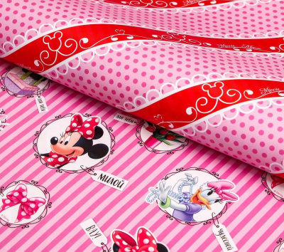 Бумага глянцевая двусторон Минни Маус 60*90 см 1 шт