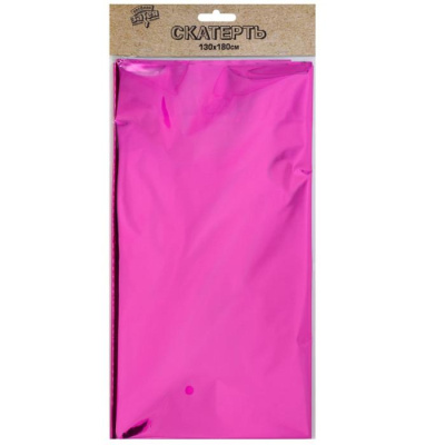 Скатерть Веселая Затея п/э Магента фольга 1,3х1,8 м Скатерть Веселая Затея п/э Магента фольга 1,3х1,8 м