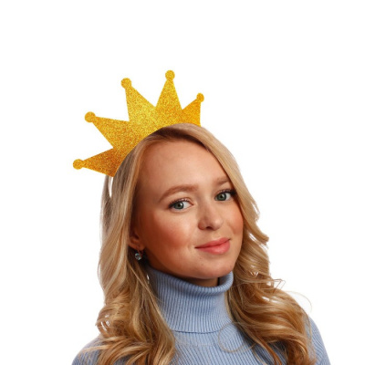 Ободок Корона золото 1 шт Ободок Корона золото 1 шт