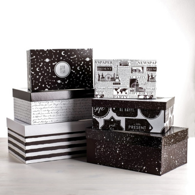 Коробка прямоуг Универсальный №1 20*12,5*7,5 см рис микс 1 шт