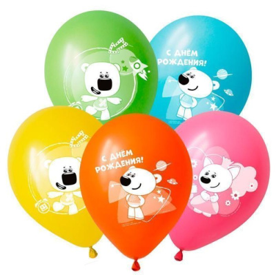 Шар 12" Пастель ассорти Ми-ми-мишки 50 шт Шар 12" Пастель ассорти Ми-ми-мишки 50 шт