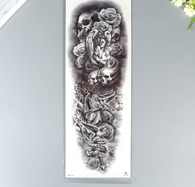 Прикол тату Ангелы и демоны 48*17 см 1 шт  Прикол тату Ангелы и демоны 48*17 см 1 шт