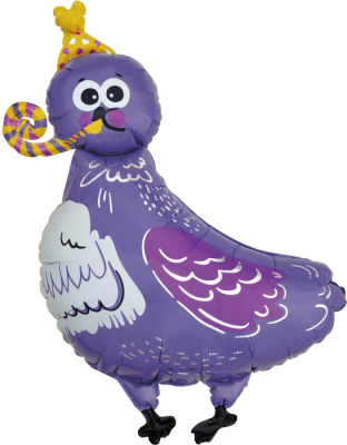 Шар фольга Фигура Голубь в колпачке 102 см (FL)