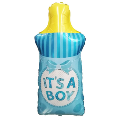 К Шар фольга Фигура Бутылочка для мальчика