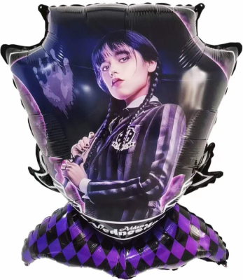 Шар фольга Фигура Мрачная стори Уэнсдей (FL) Шар фольга Фигура Мрачная стори Уэнсдей (FL)