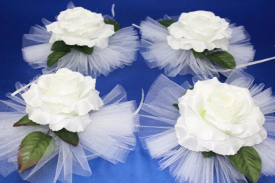 М Украшение Розы на ручки авто микс 4 шт М Украшение Розы на ручки авто микс 4 шт