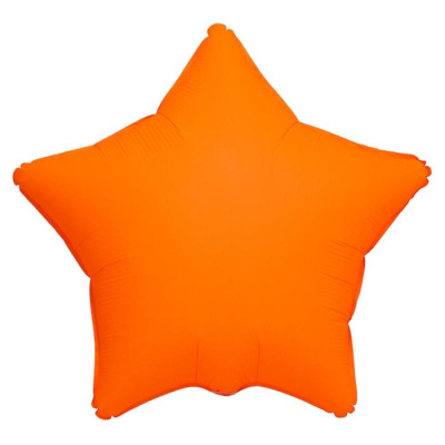 Шар фольга без рисунка Звезда 18" Неон оранжевый Шар фольга без рисунка Звезда 18" Неон оранжевый