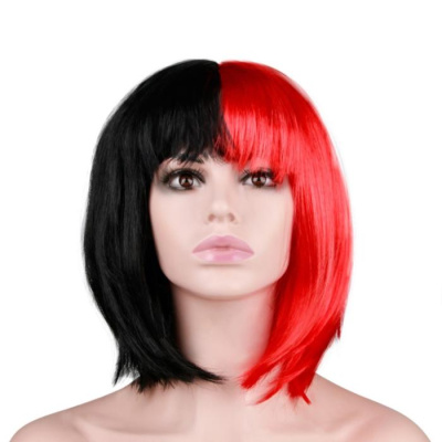Парик Каре 2 половинки (красный/черный) 1 шт Парик Каре 2 половинки (красный/черный) 1 шт
