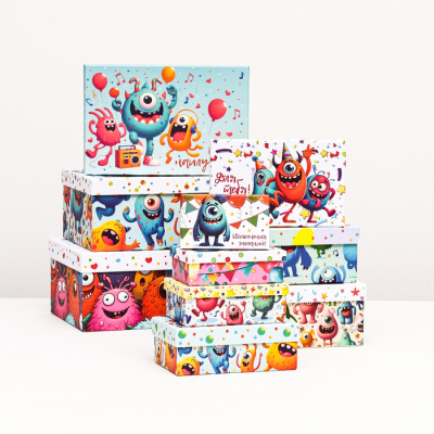 Коробка прямоуг Монстрики №3 15*9,5*5,5 см 1 шт