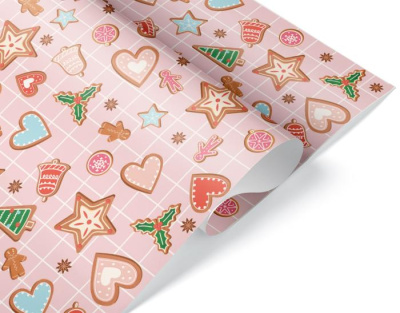 Бумага глянцевая Сладкий НГ 70*100 см 1 шт Бумага глянцевая Сладкий НГ 70*100 см 1 шт