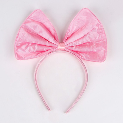 Ободок Бант розовый 1 шт