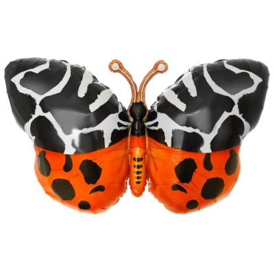 Шар фольга Фигура Бабочка черно-красная (ВЗ) Шар фольга Фигура Бабочка черно-красная (ВЗ)