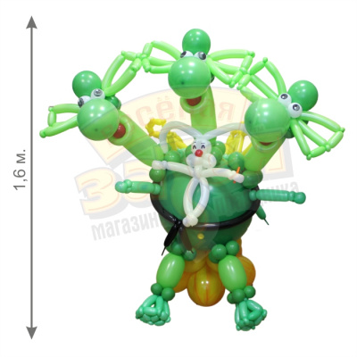 Фигура из шаров Дракоша 1,6 м