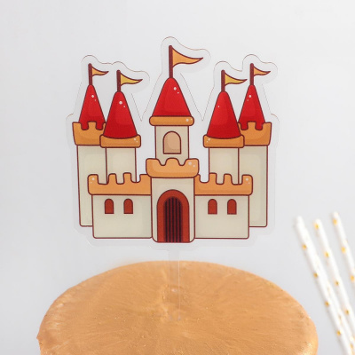 Топпер Сказочный замок 1 шт Топпер Сказочный замок 1 шт