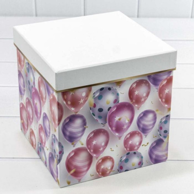 Коробка квадрат Праздник №1 15*15*17 см 1 шт