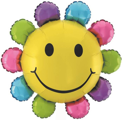 К Шар Фигура Мини Цветок радужный 1 шт К Шар Фигура Мини Цветок радужный 1 шт