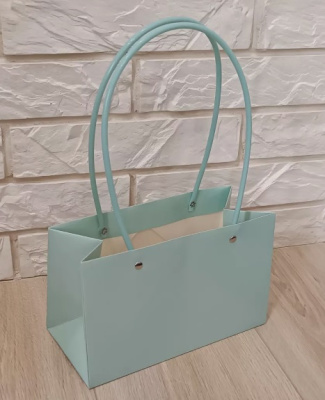 К Сумочка для цветов тиффани 22*10,5*13,5 см 1 шт