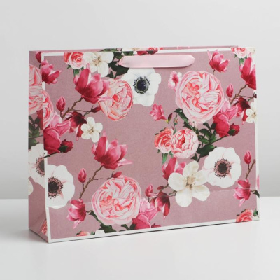 Пакет ламинат Flower 40*31*11,5 см 1 шт Пакет ламинат Flower 40*31*11,5 см 1 шт