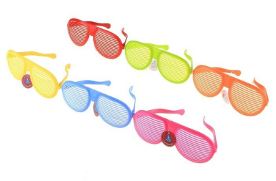 Очки гигант в сеточку микс 1 шт