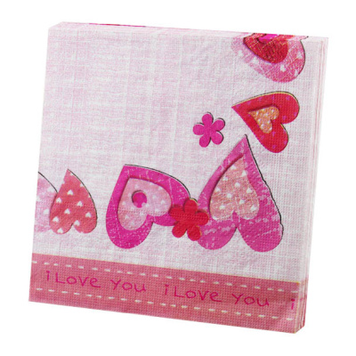 Салфетка Пати Бум Сердечки 33х33 см 20 шт     Салфетка Пати Бум Сердечки 33х33 см 20 шт