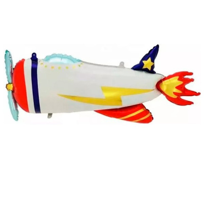 Шар фольга Фигура Самолет ретро (Веселуха) Шар фольга Фигура Самолет ретро (Веселуха)