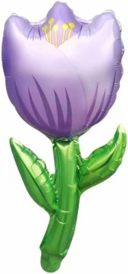 Шар Фигура Мини Тюльпан сиреневый 1 шт Шар Фигура Мини Тюльпан сиреневый 1 шт