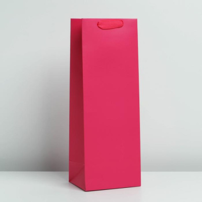 Пакет для бутылки фуксия 13*36*10 см 1 шт
