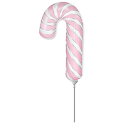 Шар Фигура Мини Леденец розово/белый (FM)