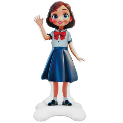 Шар фольга Фигура Под воздух Ученица 152 см 1 шт