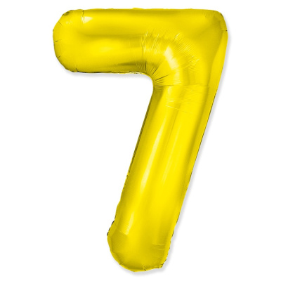 Шар Цифра 7 золото Слим 100 см (FM) Шар Цифра 7 золото Слим 100 см (FM)