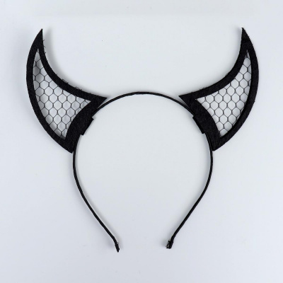 Ободок Чертик черный 1 шт