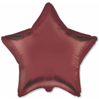 Шар фольга без рисунка Звезда 18" коричневый сатин (FM) Шар фольга без рисунка Звезда 18" коричневый сатин (FM)