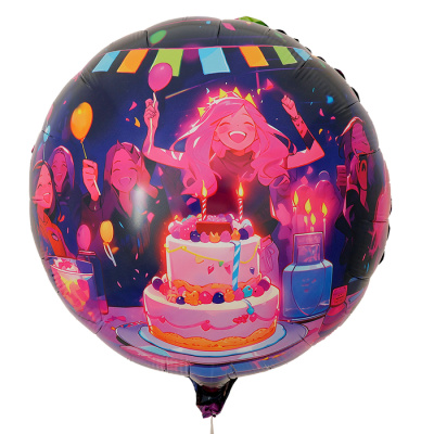 Шар Круг фольга 18" Аниме Праздник