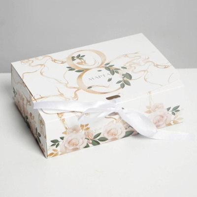 Коробка складная 8 марта 16,5*12*5 см 1 шт