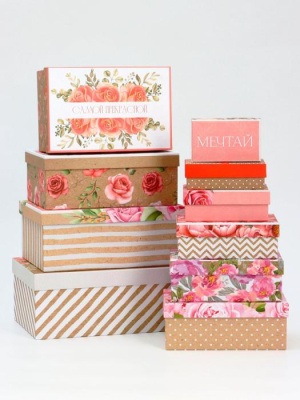 Коробка Прямоугольная Flowers №9 1 шт