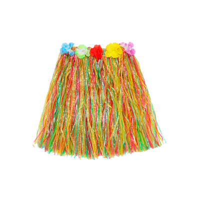 Юбка гавайская Цветная короткая 40 см 1 шт 