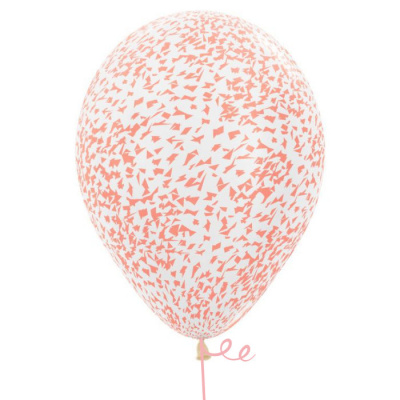 Букет Шары кристалл с конфетти стружка розовое золото 35 см 