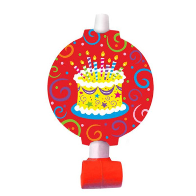 Язычок-гудок Пати Бум Торт яркий 6 шт