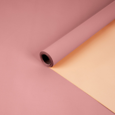 Пленка матовая двустрон античная латунь/абрикос 58см*10м 1 шт  