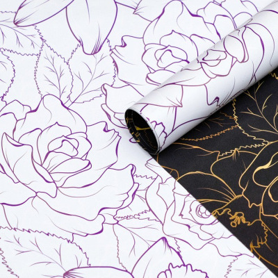 Бумага глянцевая двусторон Магнолия 70*100 см 1 шт