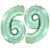 Шар Цифра 6/9 мята пастель 102 см (FM) Шар Цифра 6/9 мята пастель 102 см (FM)