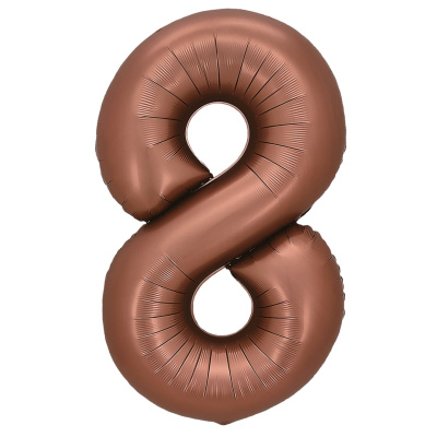 Шар Цифра 8 шоколад 81 см Шар Цифра 8 шоколад 81 см